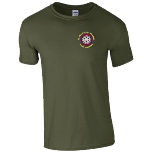 43 FLD SP SQN Embroidered Tshirt SMALL BURGUNDY